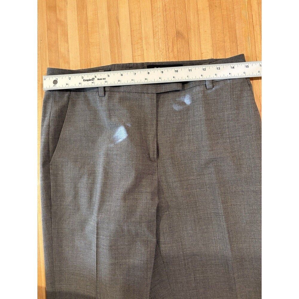 Brooks Brothers Caroline Fit Trouser Pants Straight Leg Gray Size 4 Wool Stretch - Picture 8 of 10